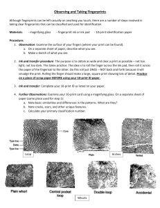 Fingerprinting Activity