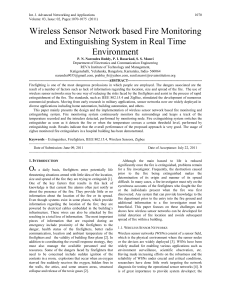 WirelessSensorNetwork based Fire Monitoring