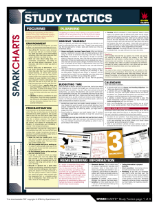 Study Tactics Sparkcharts--info