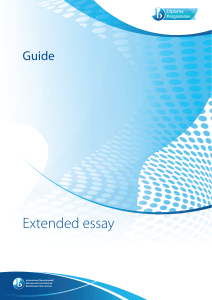 Extended Essay Guide 2018 - English