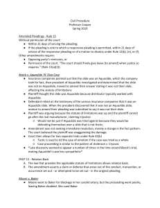 Civil Procedure Outline