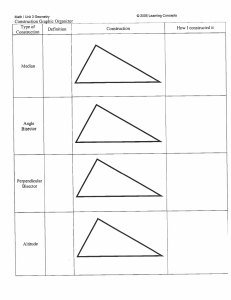 Centers of a triangle with constructions