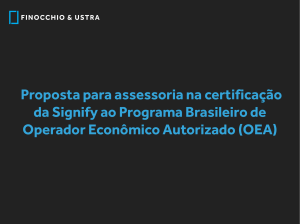 Signify - Proposta Certificação OEA.26.10