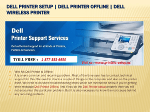 Dell printer setup