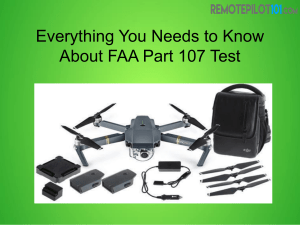 Everything You Needs to Know About FAA Part 107 Test