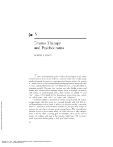 Drama Therapy & Psychodrama: Approaches & History