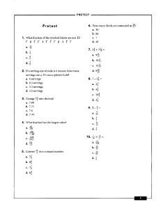 Practical Math Test 1