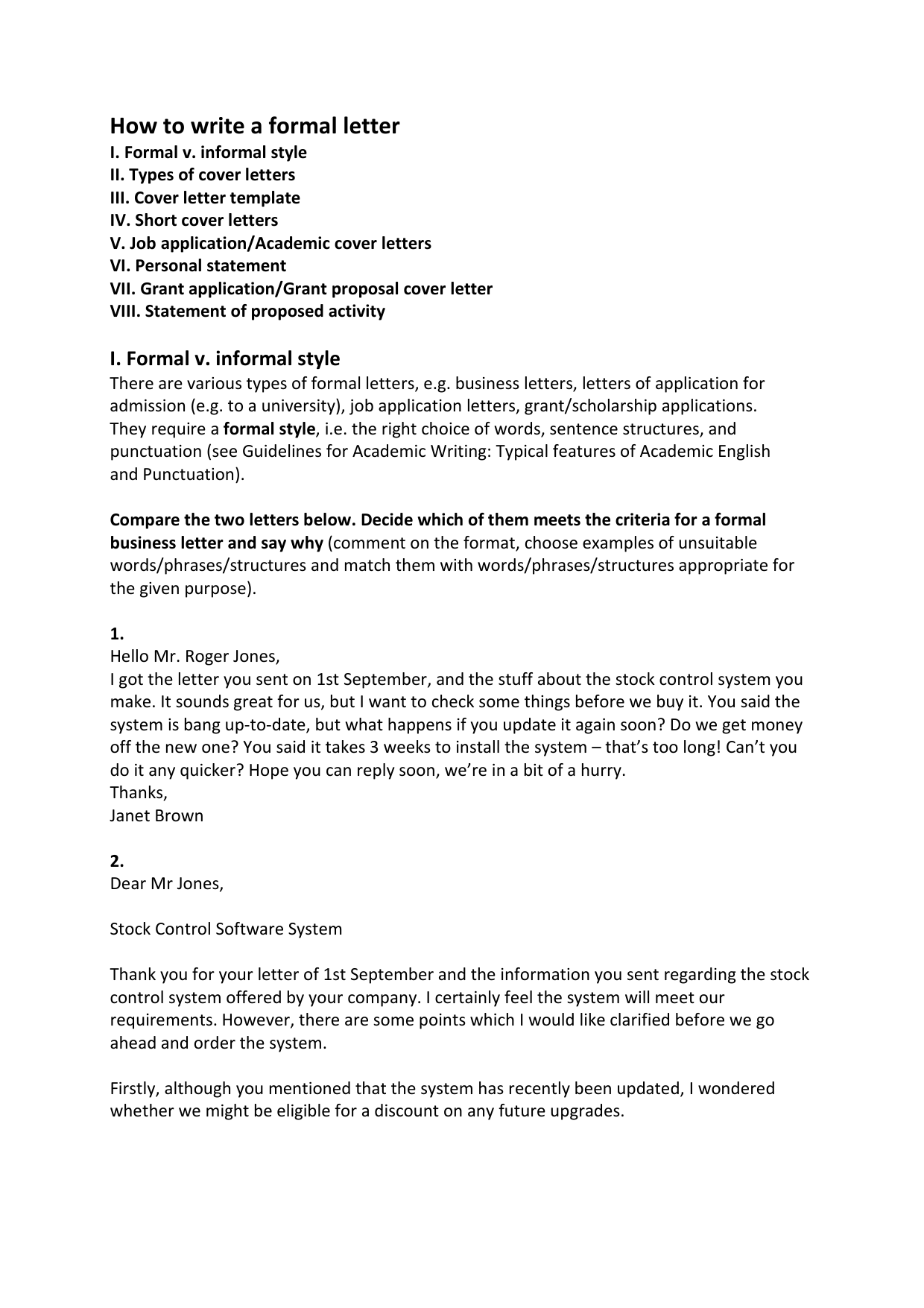 How to write a formal letter Throughout How To Write A Formal Business Letter Template