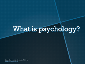 2 what is psychology