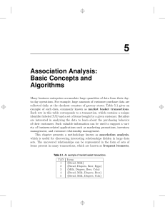 ch5 association analysis