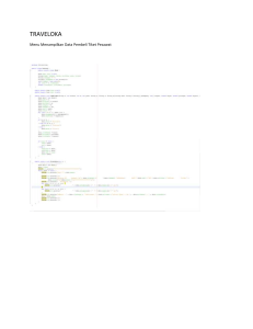 Traveloka Flight Ticket Buyer Data Display Menu Java Code