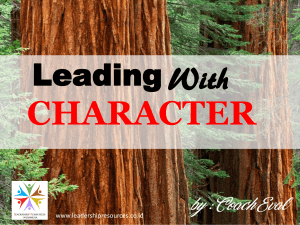 Leading with Character by Coach Eval