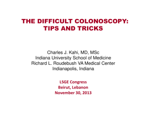 The Difficult Colonoscopy Tips and Tricks - C Kahi