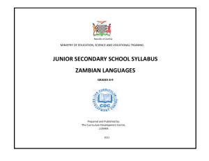 Zambian Languages