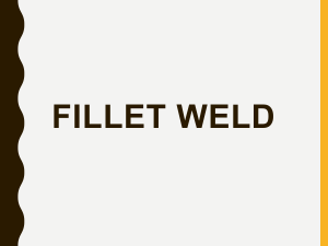 Fillet weld