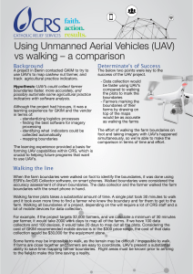 uavs walking vs flying