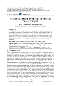 FINITE ELEMENT ANALYSIS OF POWER TRANSFORMER