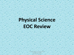 physical science final review