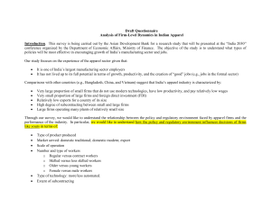 Questionnaire Apparel Firms in India gan 1.0 7.July