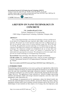 A REVIEW ON NANO TECHNOLOGY IN CONCRETE 