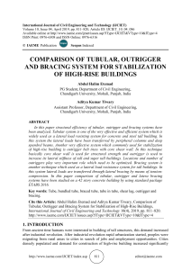 COMPARISON OF TUBULAR, OUTRIGGER AND BRACING SYSTEM FOR STABILIZATION OF HIGH-RISE BUILDINGS