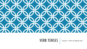 Lesson 6 - Verb Tenses Unit - Year 6