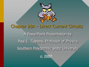 direct current circuits