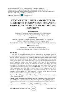 EFFECT OF SOLID CERAMIC WASTE POWDER IN PARTIAL REPLACEMENT OF CEMENT ON MECHANICAL PROPERTIES AND SORPTIVITY OF CEMENT MORTAR