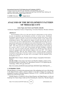 ANALYSIS OF THE DEVELOPMENT PATTERN OF MERAUKE CITY