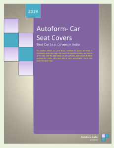 Sporty Car Seat Covers