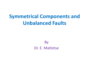 Symmetrical Components and Unbalanced Fault Notes(1)