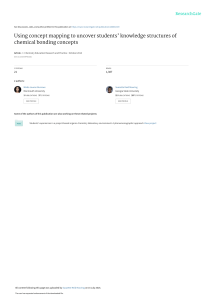 Concept Mapping & Chemical Bonding: Student Knowledge Structures