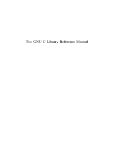 The GNU C Library Reference Manual