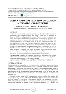 DESIGN AND CONSTRUCTION OF CARBON MONOXIDE (CO) DETECTOR