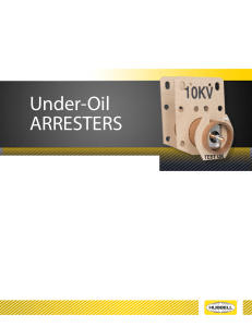 Under Oil Arresters CA01063E