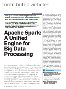 Apache Spark CACM