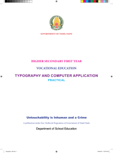 Typography & Computer Applications - Practical English Medium 26.05.2018