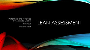 Lean Assesment- Six Sigma