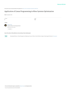 ApplicationofLinearProgramminginMineSystemsOptimisation