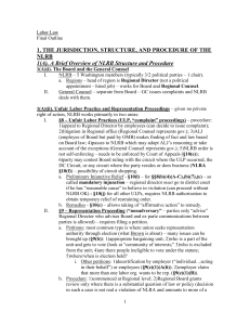 NYU Labor law outline