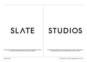 Slate Studios Template Brand Inspiration