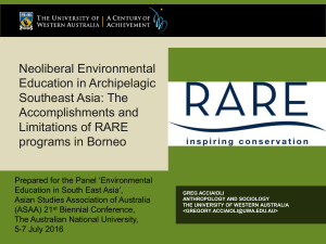 Acciaioli Institut Pertanian Bogor presentation 2018 on neoliberal environmental education