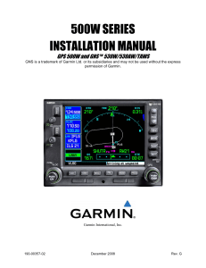 GNS 500W SERIES InstallationManual revG