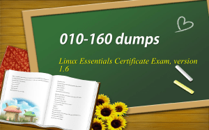 Lpi Linux Essentials 010-160 real dumps