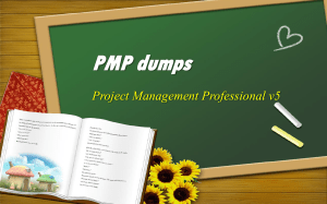Project Management Professional PMP real dumps