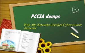 Palo Alto Networks PCCSA real dumps