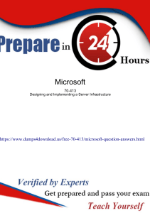 Microsoft 70-413 Exam Question - 100% Passing Assurance with Dumps4download.us