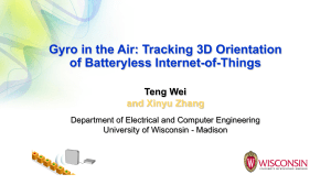 Gyro in the Air: Tracking 3D Orientation of Batteryless Internet-of-Things; seminar @ polyu, Hong Kong, China