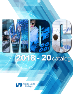 2018-2020 MDC College Catalog