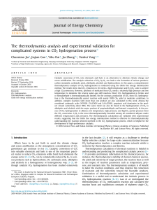 The thermodynamics analysis and experimental validation for complicated systems in CO2 hydrogenation process